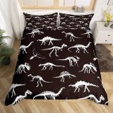 Skeleton Dinosaur Print Bed Set