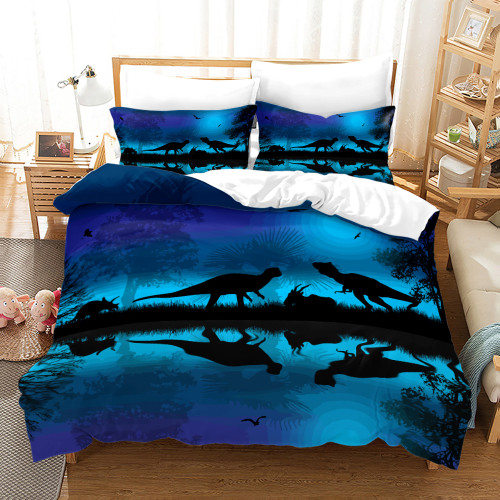 Cartoon Dinosaur Theme Bed Set