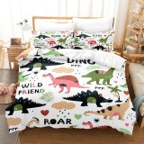 Cartoon Dinosaur Print Bed Set