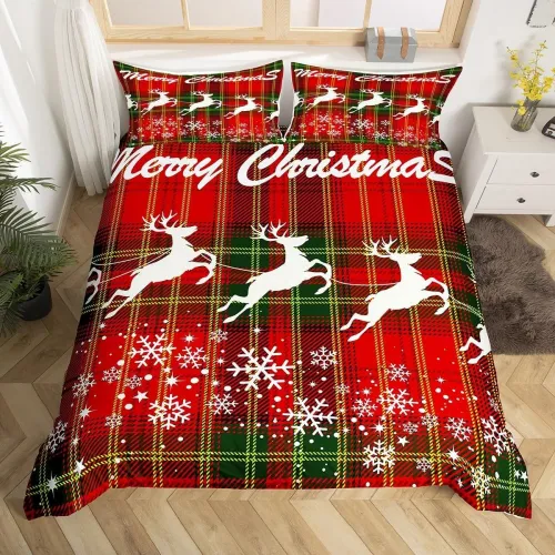 Merry Christmas Deer Bed Set