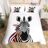 Animal Zebra Print Bed Set