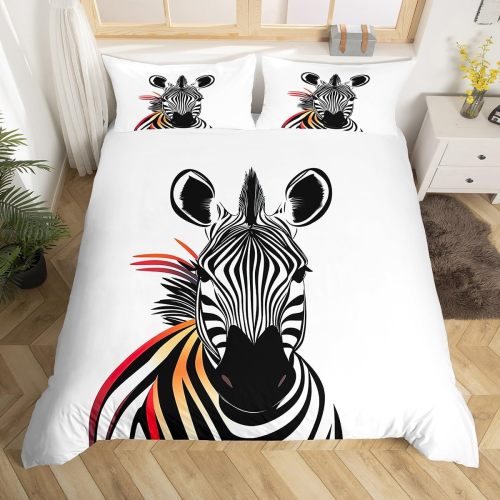 Animal Zebra Print Bed Set