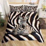 3D Zebra Stripes Print Bed Set