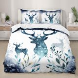 Christmas Theme Deer Bed Set