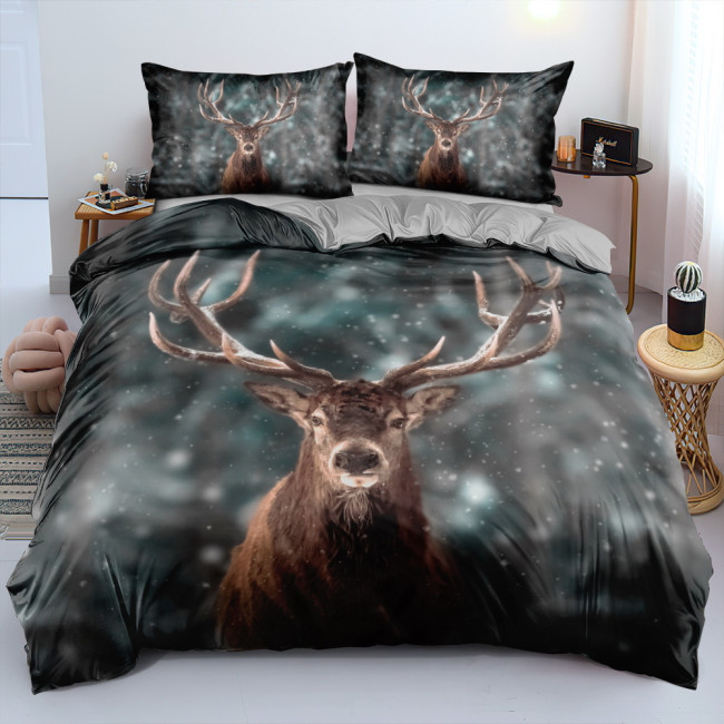 Fantacy Deer Print Bed Set