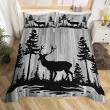 Forest Deer Print Bed Set
