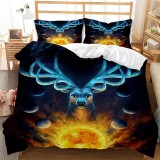 Galaxy Deer Print Bed Set