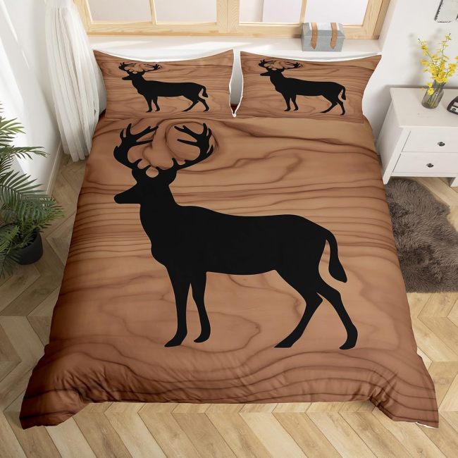 3D Animal Deer Print Bed Set
