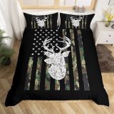 Camo Deer Antler Bed Set