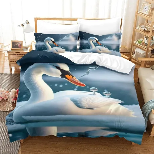 Swan Lake Pattern Bed Set