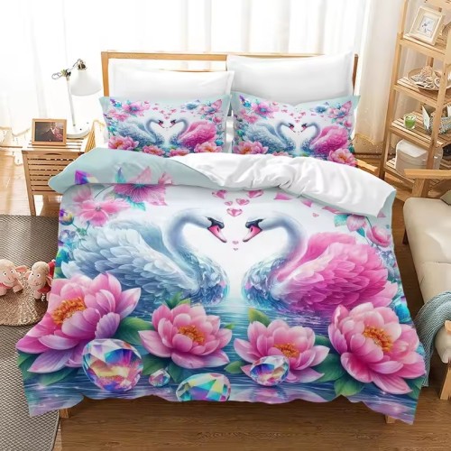Swan Couples Bed Set