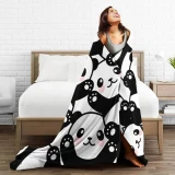 Soft Panda Print Blanket