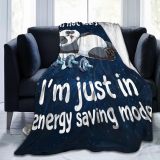 I'm Not Lazy Panda Blanket