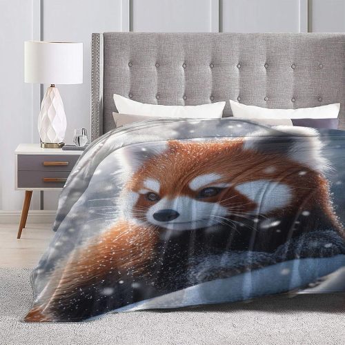 Red Panda Print Blanket