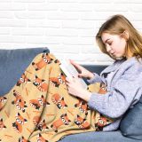 Kids Red Panda Printed Fleece Blanket