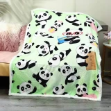 Cartoon Panda Print Blanket