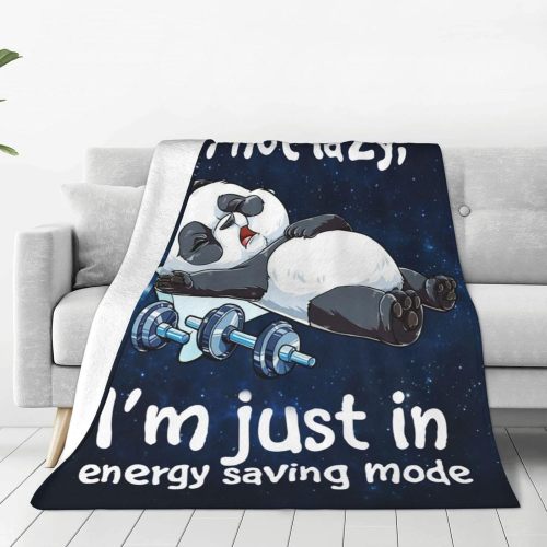 I'm Not Lazy Panda Blanket