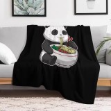 Eating Noodles Panda Blanket