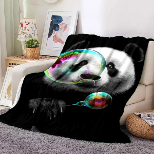 Giant Panda Print Blanket