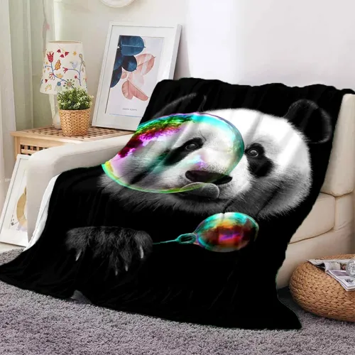 Giant Panda Print Blanket