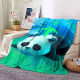 Cute Panda Print Blanket