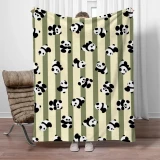 Camo Panda Print Blanket