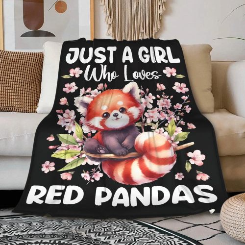 Just A Girl Who Loves Red Panda Blanket