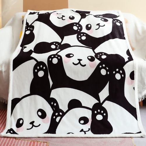 Soft Panda Print Blanket