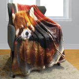 Red Panda Flannel Blanket