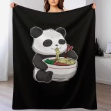 Eating Noodles Panda Blanket
