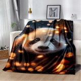 Starry Panda Print Blanket