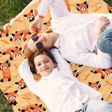 Kids Red Panda Printed Fleece Blanket