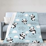 Cartoon Panda Print Blanket