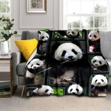 Panda Bear Print Blanket