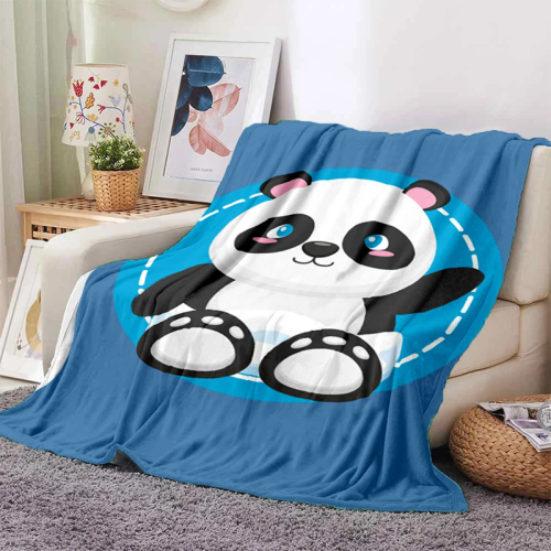 Kids Kawaii Panda Blanket