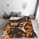 Lovely Red Panda Print Blanket