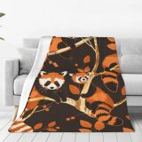 Lovely Red Panda Print Blanket
