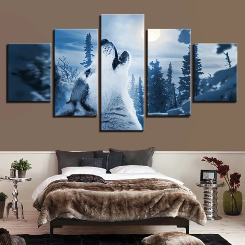 Wolf Print Canvas Painting
