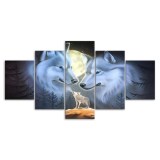 Family Wolf Print Canvas Painting