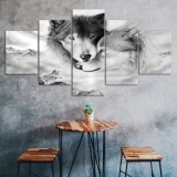 Wolf Couples Print Canvas Painting