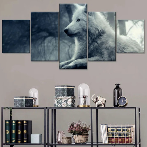 Wolf Art Print Canvas Painting