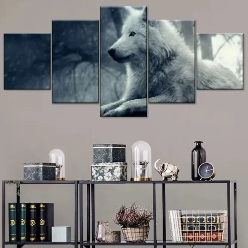 Wolf Art Print Canvas Painting
