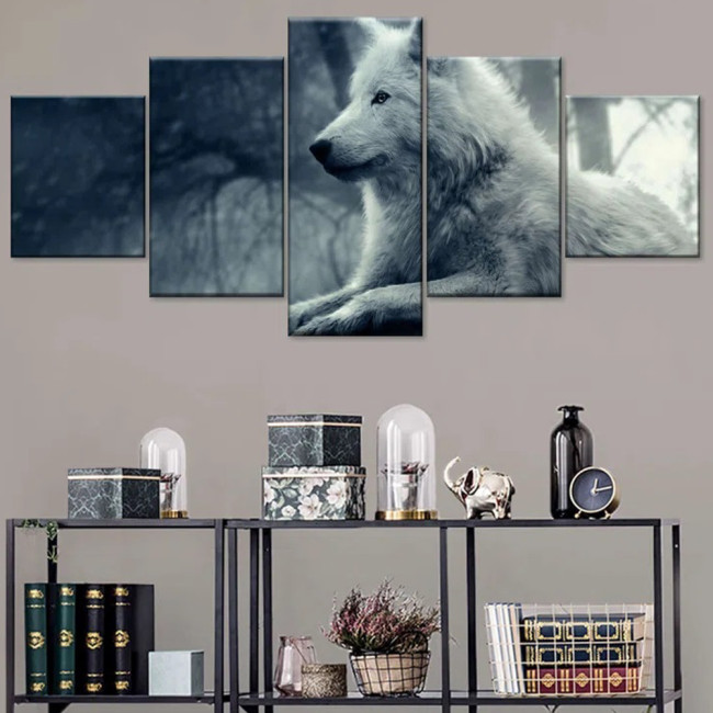 Wolf Art Print Canvas Painting