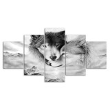 Wolf Couples Print Canvas Painting