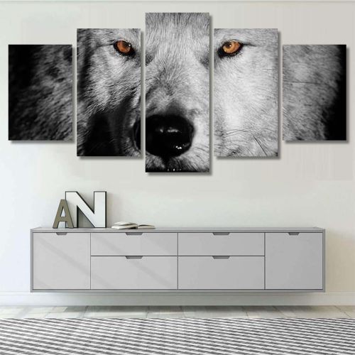 Wolf Face Canvas Painting