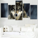 Wolf Pattern Canvas Painting