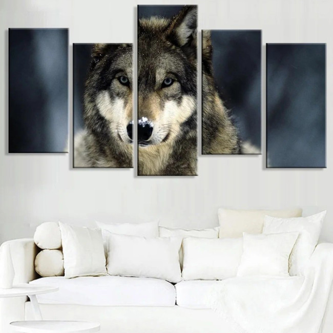 Wolf Pattern Canvas Painting