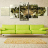 Wolf Face Print Canvas Painting