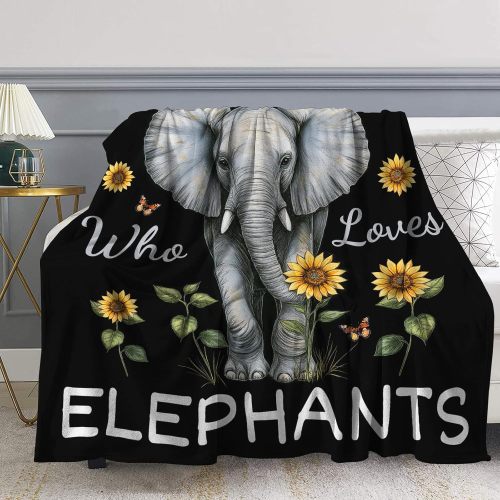 Just A Girl Who Loves Elephant Blanket