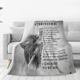 Slogan Elephant Flannel Blanket